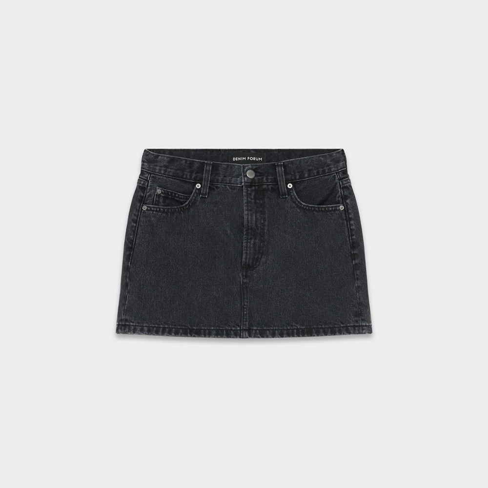 NWT Denim Forum Charcoal Mini Skirt